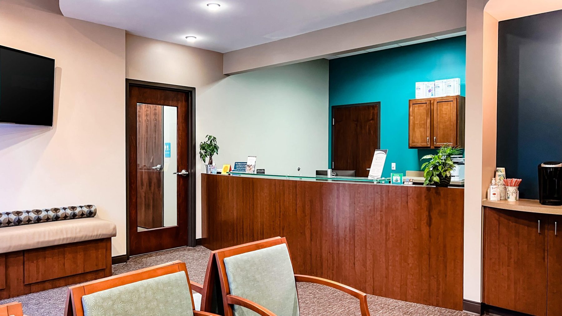 interior of serenity creek dental care in noblesville indiana