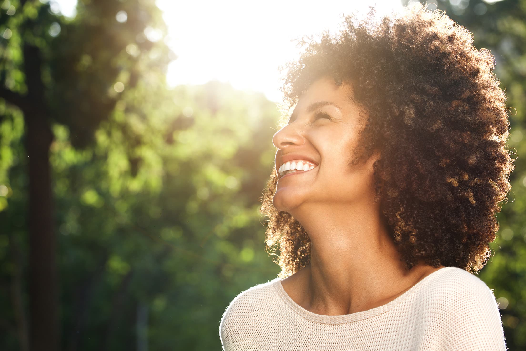 woman smiling in Noblesville, IN serenity creek dental